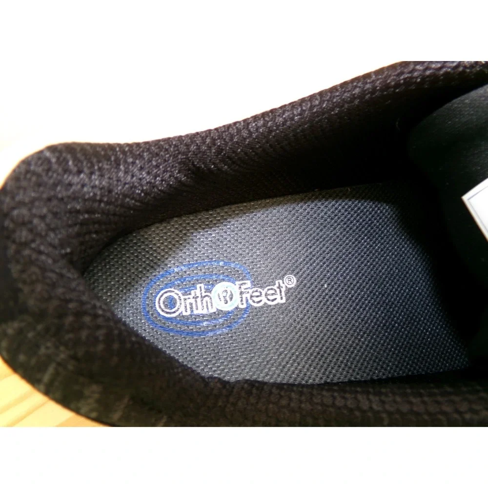 Orthofeet Coral 977 Shoes Womens Black Size 11 D Wide Stretch Comfort Sneakers